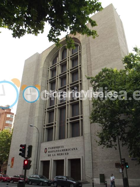 Horario de Misas Basílica Hispanoamericana Nuestra Señora Merced Madrid