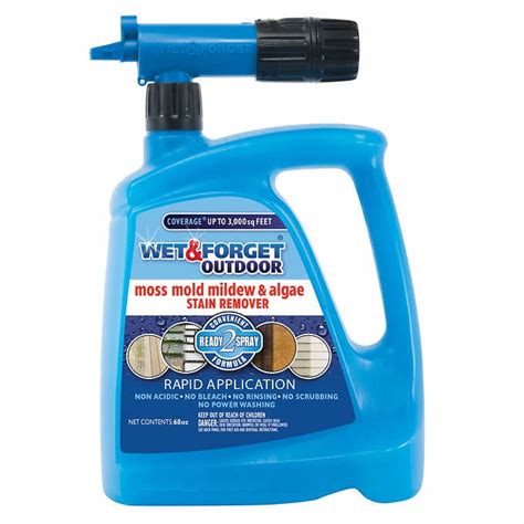 Wet And Forget 68oz Outdoor Hose End Moss Mold Mildew And Algae Stain Remover