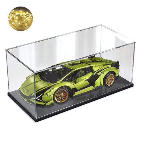 Large Clear Acrylic Display Case Box For Lego Bugatti