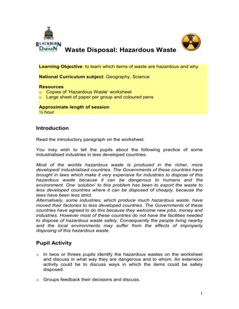 Hazardous Waste