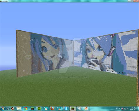 Hatsune Miku Project Diva Minecraft By Len Kagamine Pl On Deviantart