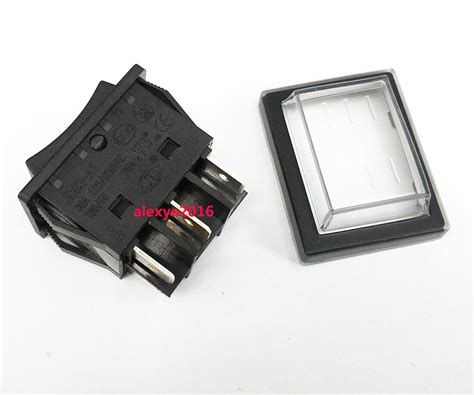 1 PCS JD JINDING JD03-A1 Momentary Rocker Switch 6 Pins 3 Positions 30A ...