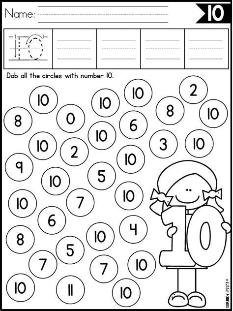 Number 10 Worksheets Preschool Worksheets Number 20 Recognit