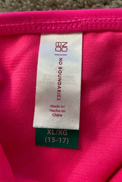 Nwt No Boundaries Juniors Xl String Bikini Swimsuit Striped Pink Neon Ebay