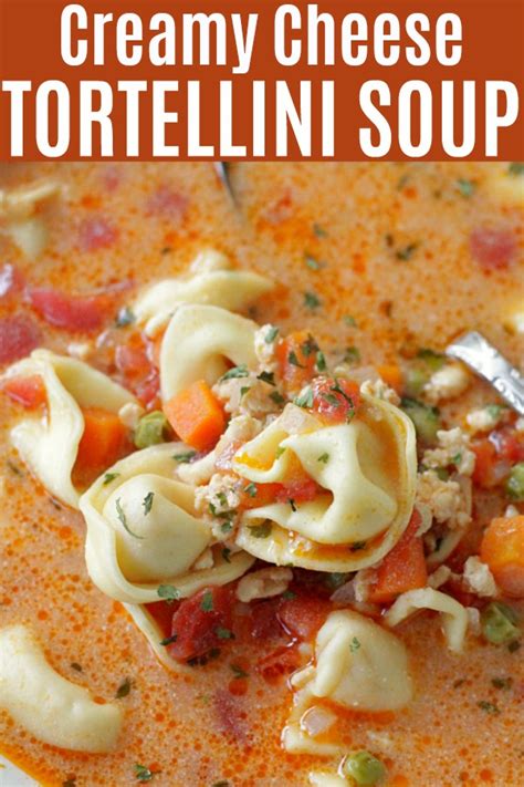 Creamy Cheese Tortellini Soup - Foodtastic Mom