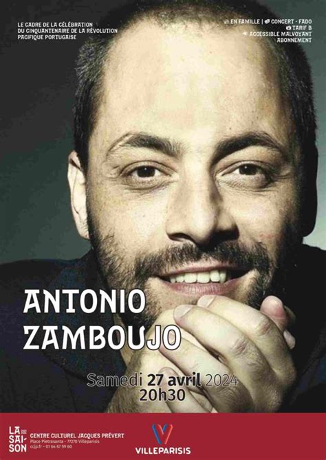 António Zambujo en concert à Villeparisis 77 France Portugal