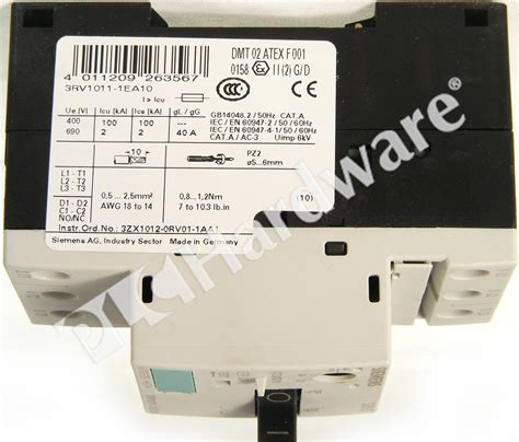 PLC Hardware - Siemens 3RV1011-1EA10, Used PLCH Packaging