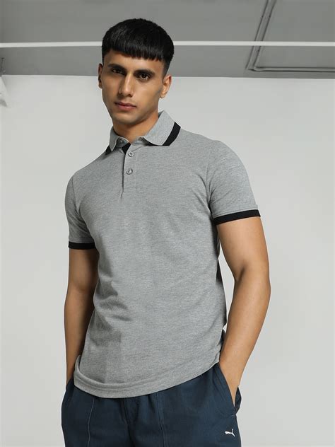 Buy Puma Ess Pique Tipping Polo Collar Cotton Slim Fit T Shirt Tshirts For Men 27143072 Myntra