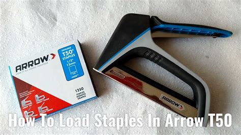 How To Load Staples Into Arrow T50 Staple Gun Youtube