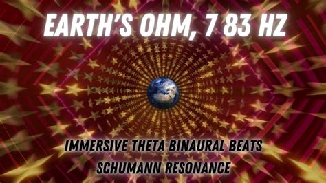 Earths Ohm 7 83 Hz Immersive Theta Binaural Beats Schumann Resonance