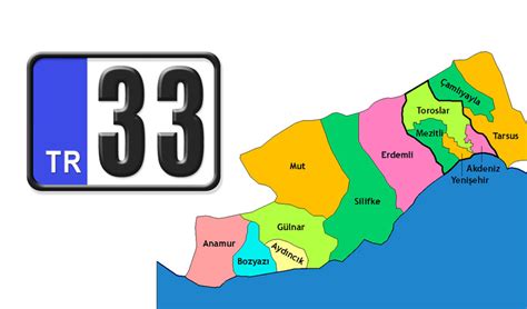 33 Plaka Nerenin 33 Hangi Şehrin Plakası Mersin İçel İlçeleri Plaka