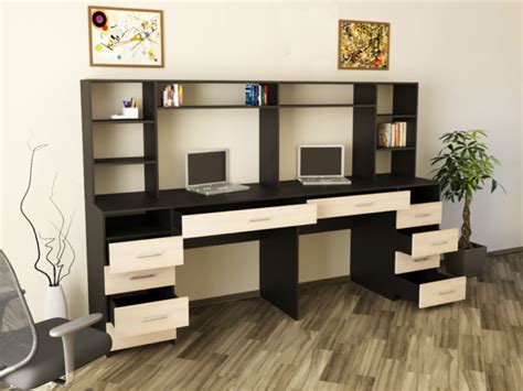 Обзор популярных моделей письменного стола для двоих детей: виды по ...