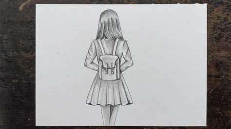 How To Draw A Beautiful Girl Drawing Easy Pencil Sketch For Beginner Simple Drawing