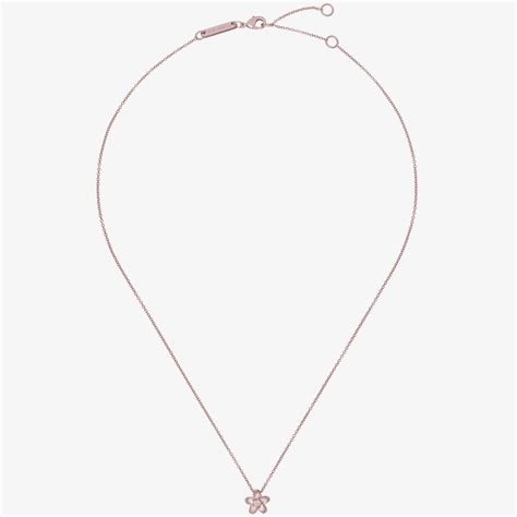 Ted Baker Tbj3291 24 03 Braddie Rose Gold Tone Blossom Necklace Uk