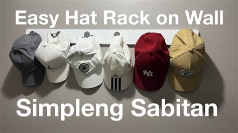 Easy Hat Rack Simpleng Paraan Paggawa Ng Sabitan Ng Sumbrero Youtube