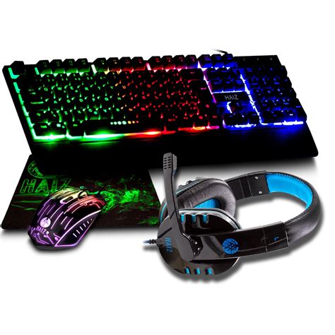 KIT Teclado Mouse Fone De Ouvido Mouse Pad Gamer Pc 4 Em 1 Player