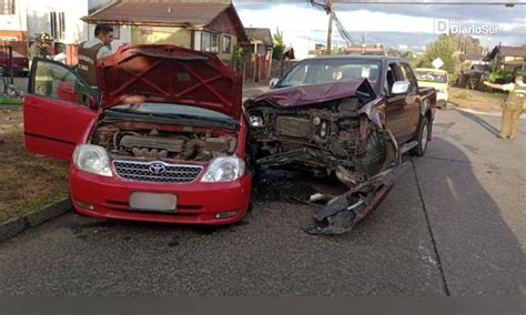 Un lesionado tras fuerte colisión vehicular en Osorno Diario de Osorno