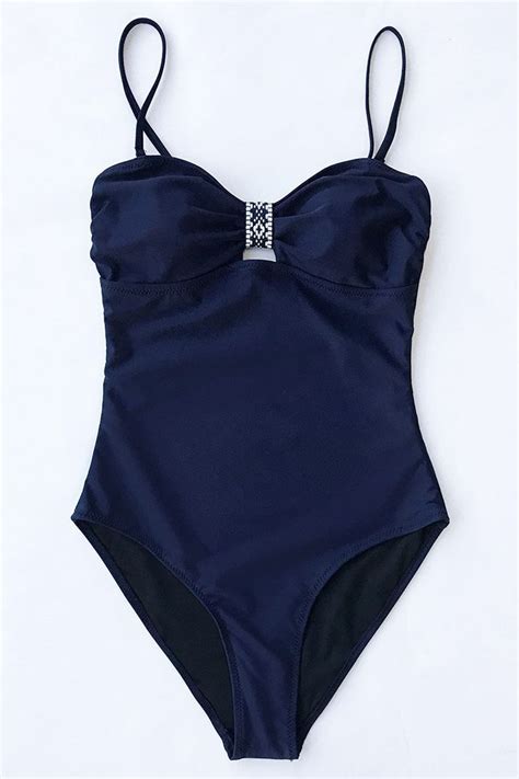 Cupshe Simple Style Solid One Piece Swimsuit Swimsuits Womens One