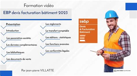 Présentation de la formation EBP Devis FaCturation Bâtiment 2023