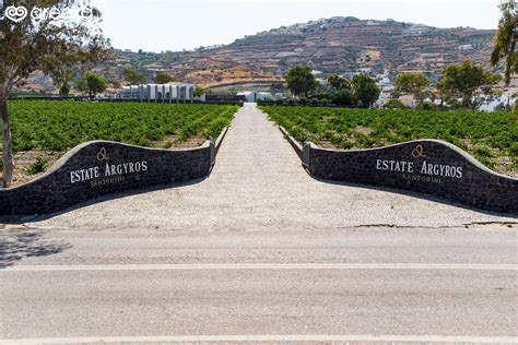 Argyros Estate Winery In Santorini Mesa Gonia Greeka