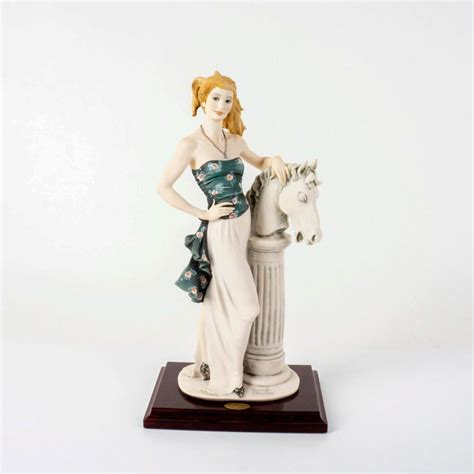 Sold At Auction Capodimonte Giuseppe Armani Figure Lady With Horse Statue