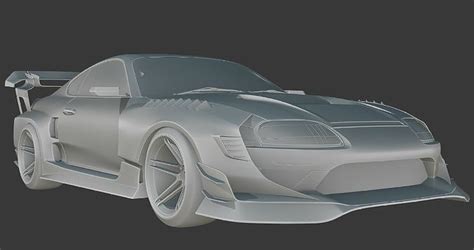 3D model TOYOTA SUPRA HYCADE STAGE 2 VR / AR / low-poly | CGTrader