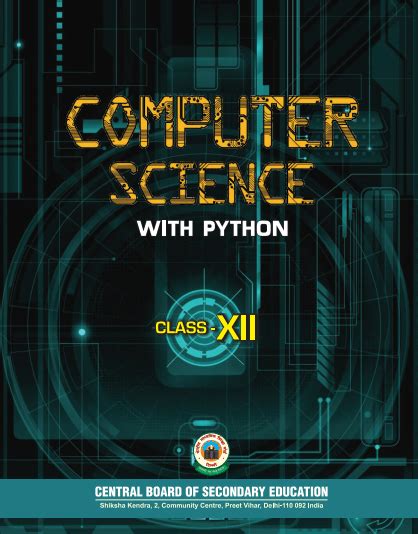 Computer Science With Python Ebook For Class 12 Cbse Ncert