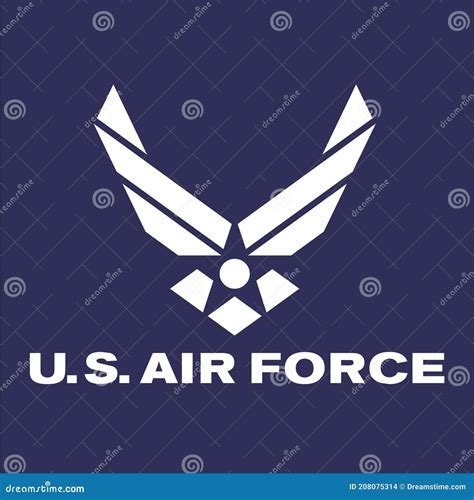 Us Air Force On Realistic Texture Editorial Stock Image Illustration