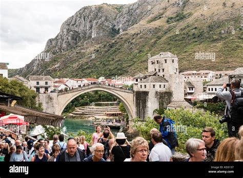 Mostar Old Bridge Bosnia And Herzegovina Stock Photo Alamy