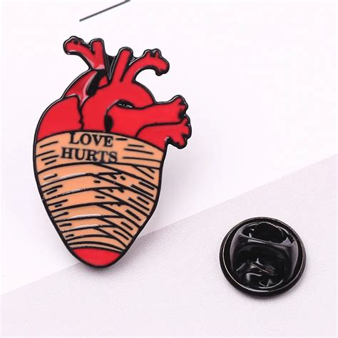 Brooches Pins Anatomical Heart Cartoon Anatomy Brooch Creativity Ocean