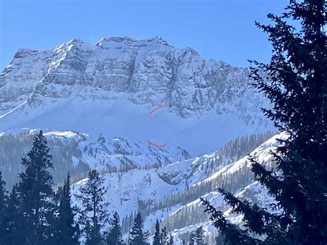 Natural Avalanches Near Cooke And Ynp Gallatin National Forest