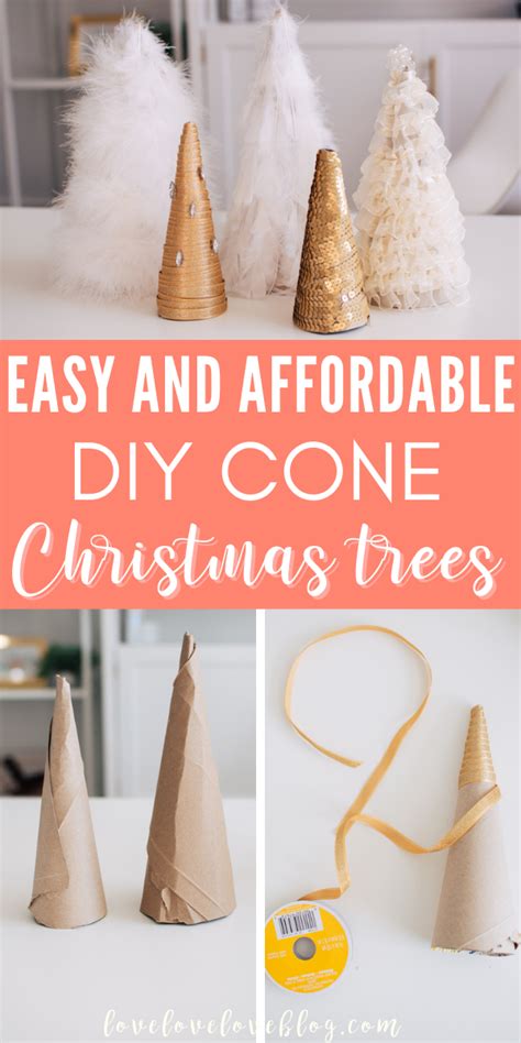 Make These Gorgeous DIY Cone Christmas Trees For Cheap Cone Christmas