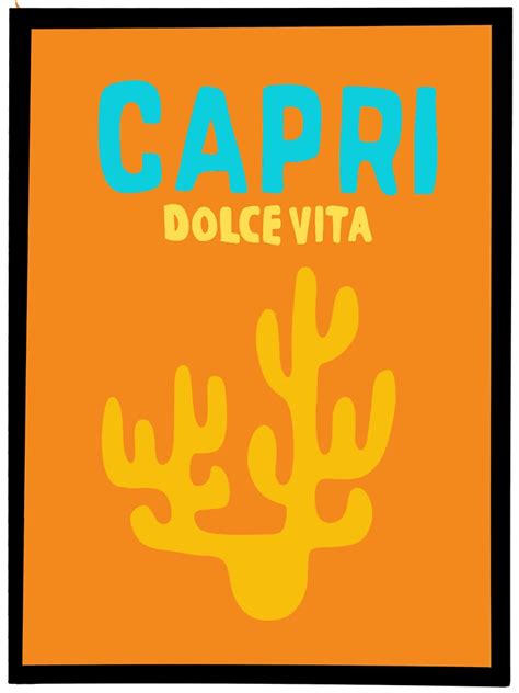 Capri Dolce Vita Preppy Sticker By Lisahal Redbubble