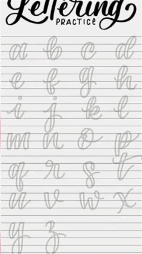 Top Free Printable Lettering Practice Sheets Free Lettering