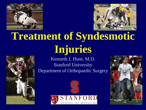 (PDF) Treatment of Syndesmotic Injuries - COA · Treatment of Syndesmotic Injuries Kenneth J ...