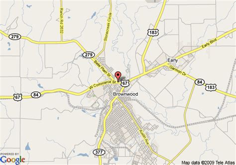 Map of Holiday Inn Express Hotel & Suites Brownwood, Brownwood