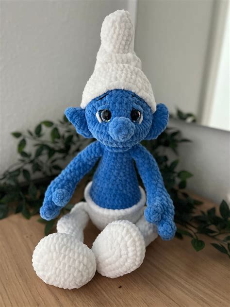 Smurf Pattern Crochet Pattern PDF ENGLISH Plush Stuffed Toy Plush Yarn ...