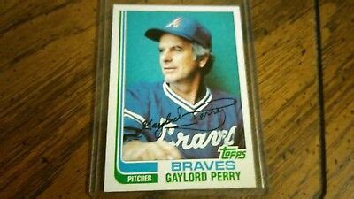 1982 Topps Gaylord Perry 115 HOF Atlanta Braves NMint Condition EBay