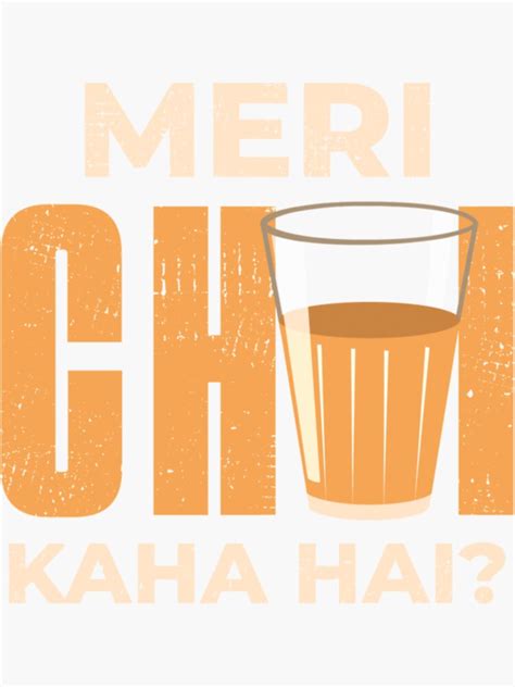 Funny Chai Hindi Quote Sticker For Sale By Coreascootsd Redbubble