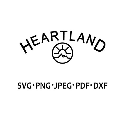 Heartland Svg Png Pdf Cut File Craft Makers Etsy