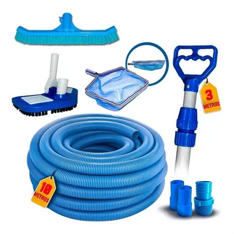 Kit Limpeza Para Piscinas Fibra Vinil Alvenaria Cabo M