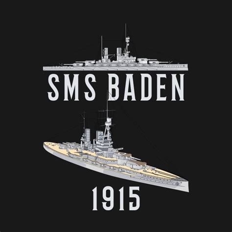 SMS Baden German 1915 WW1 Battleship Diagram Gift Sms Baden German