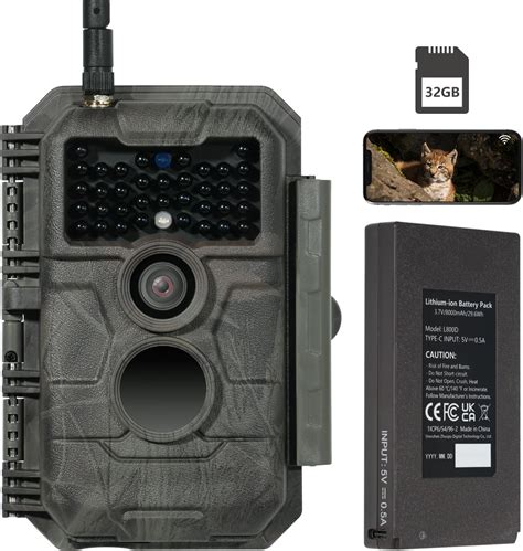 Gardepro E P Max Cam Ra De Chasse Wifi Batterie Rechargeable Mah