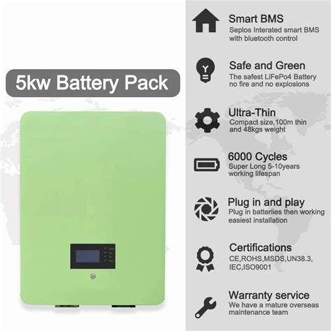 Seplos Kw Lithium Ion Batteries Lifepo Battery V Ah Home Solar