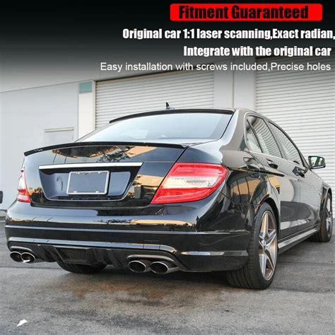 Fit For Mercedes Benz W C Amg Rear Bumper Diffuser Lip