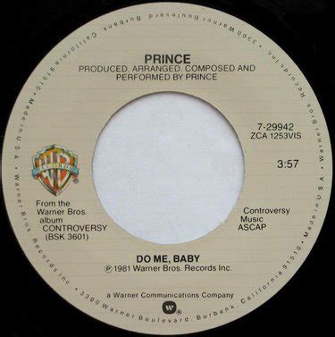 Prince - Do Me, Baby / Private Joy - Reviews - Album of The Year