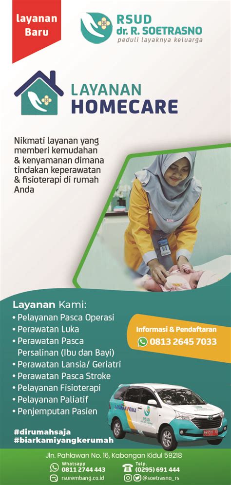 Layanan Home Care RSUD Dr R Soetrasno Rembang