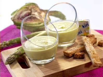 Soupe Artichaut Asperge Au Fromage Kiri Les Bonnes Recettes Kiri