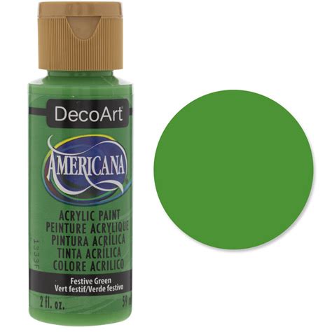 Festive Green Americana Acrylic Paint Hobby Lobby 688010