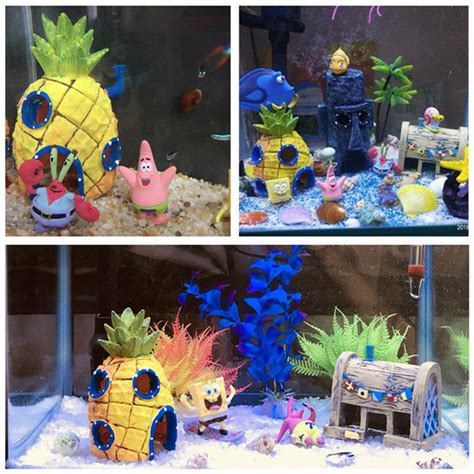 Conjunto De Miniaturas Fenda Do Bikini Bob Esponja